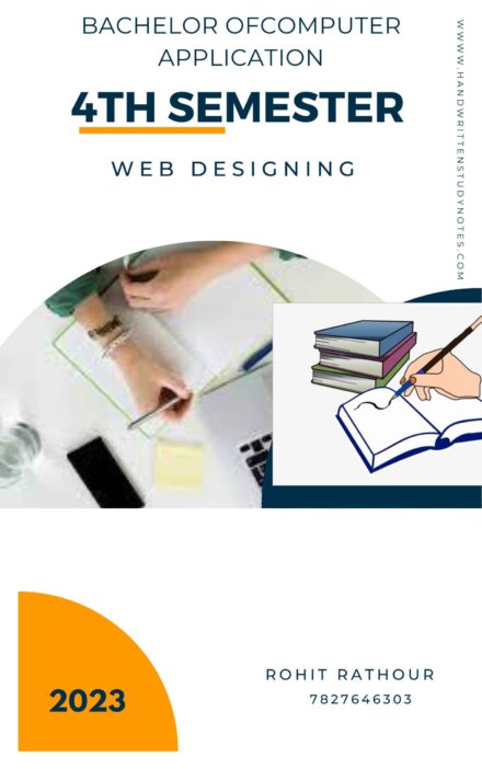 Maharshi Dayanand University | BCA 4th Semester Web Designing Notes in English - Complete Printable Notes