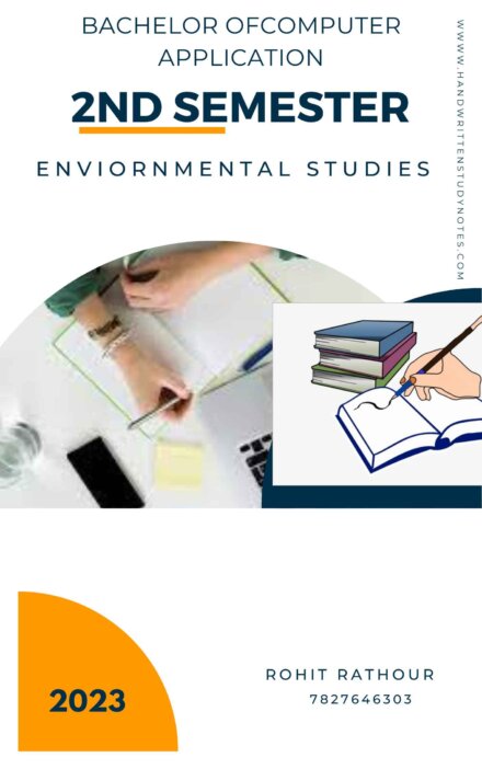 Maharshi Dayanand University | BCA 2nd Semester Environmental Studies Notes in English - Complete Printable Notes
