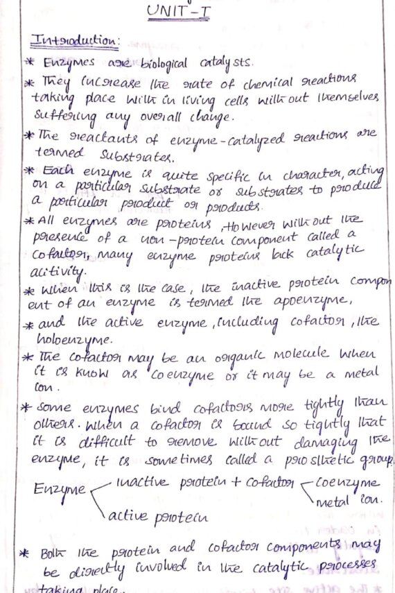 Master of science notes,Enzymes and Enzyme inhibition notes, biosensor notes