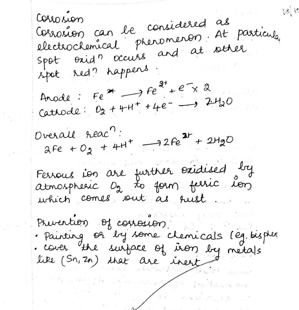 Class 12 CBSE Chemistry Handwritten Notes Of Chapter 3 ...