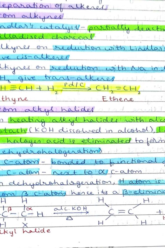 Class 11 Physical and Organic Chemistry Revision Notes (Handwritten Notes)