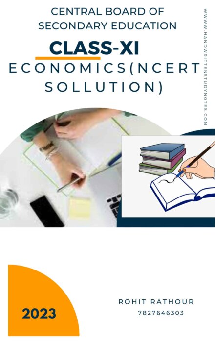class-11th economics ncert notes