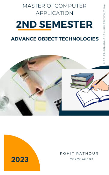 Maharshi Dayanand University | MCA 2nd Semester Advance Object Technologies Notes in English - Complete Printable Notes